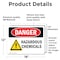 Signmission Hazardous Chemicals Danger Sign, Vinyl Decal, 18in W x 12in L, 2PK OS-2PACK-DS-D-1218-L-2022 - alternate 4